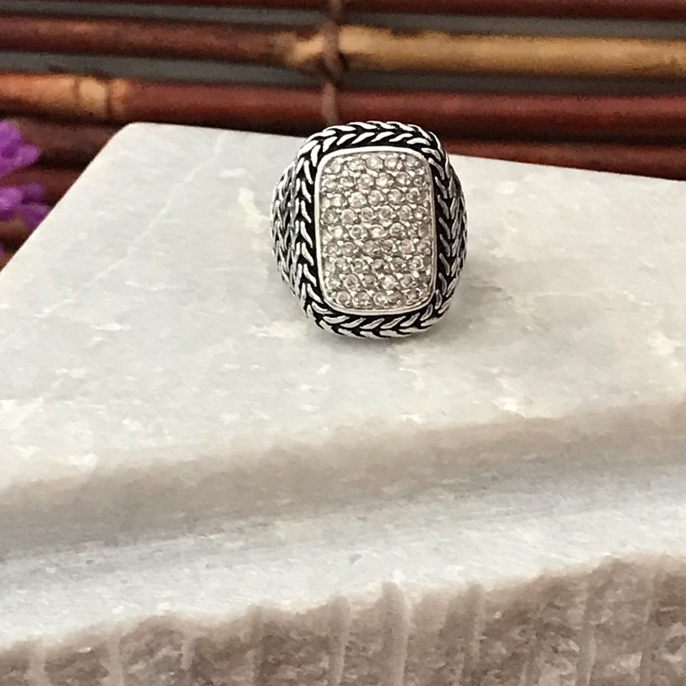 Premier Designs Encrusted Statement Ring Size 5.5 - image 5
